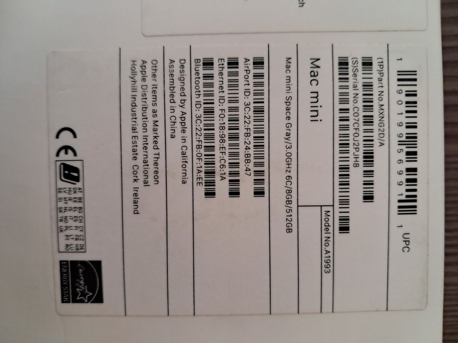 Продам Mac mini A1993