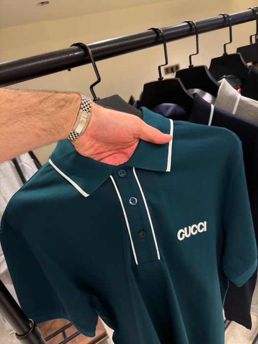 Gucci polo тениска с яка