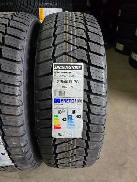 215/60/17 Bridgestone, нови всесезонни гуми - 2 бр.