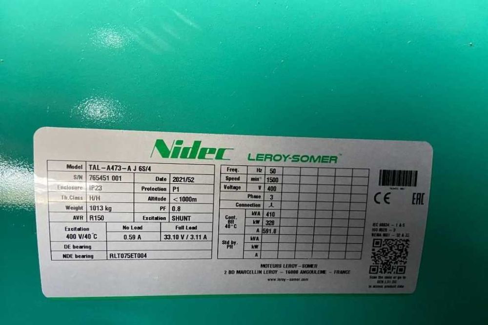 Дизельный генератор Leroy Somer 440 KVA