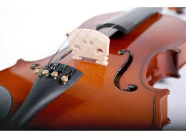 Set vioara 4/4 Flame MV012W cu arcus geanta barbie sacaz