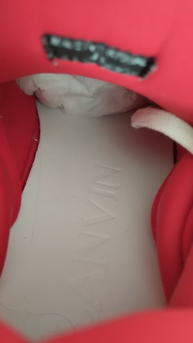 Lanvin Curb Red White