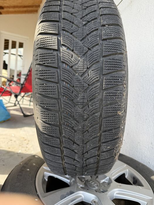Set 4 Roți Audi 17”-Jante Originale +Anvelope Iarna Dunlop 235/65 R17