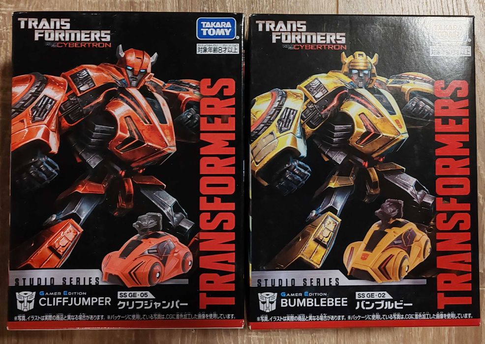 Set 2 figurine Transformers Studio Gamer Ed. Bumblebee și Cliffjumper