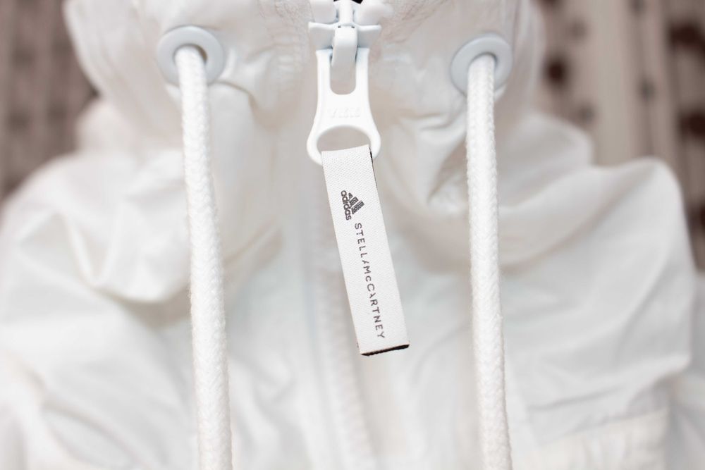 Adidas Stella McCartney Barricade оригинално дамско яке бяло овърсайз XS-S