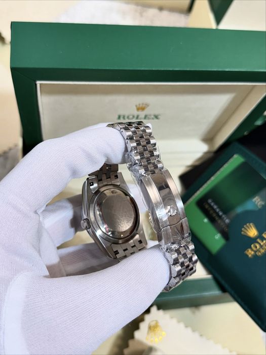 rolex datejust black dial 36,mm lady