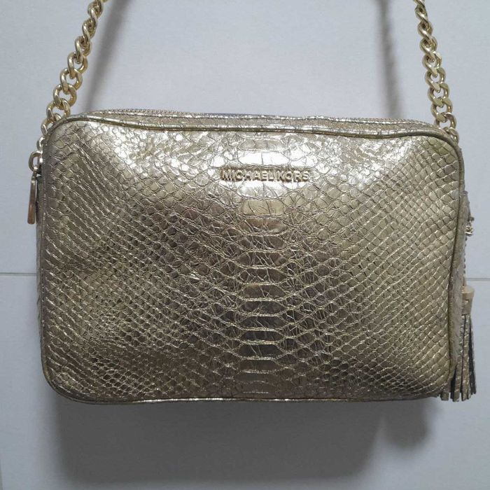Michael Kors Gold Bag / Брендовая сумка на плечо