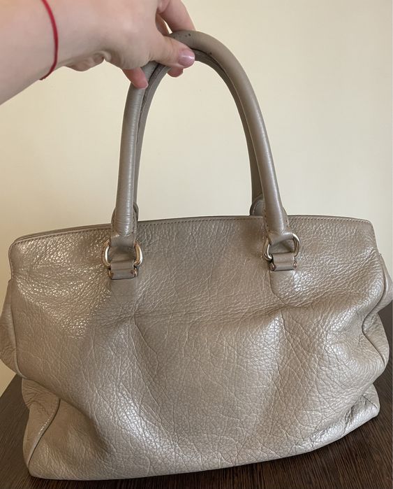 Geanta mare Musette nude/gri