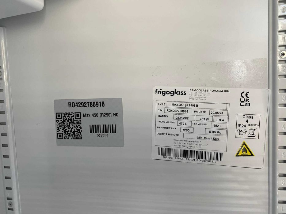 Vitrina Frigorifica Frigoglass MAX-450 (R290) B