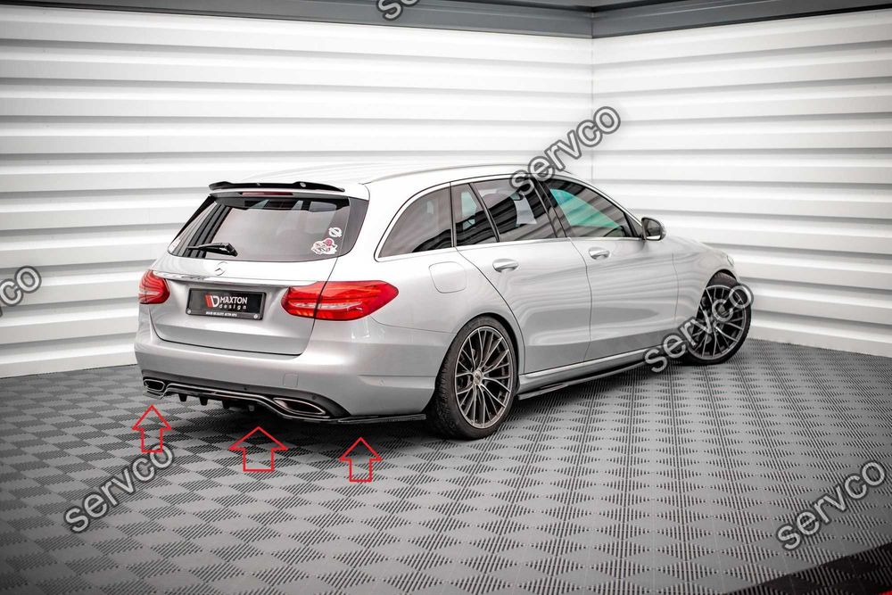 Pachet Exterior Prelungiri Body kit tuning Mercedes C Class W205 2014-2018 v2 - Maxton Design
