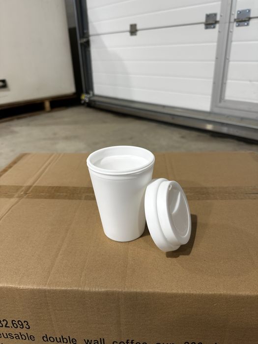 Pahare cafea reutilizabile perete dublu, ideale pentru personalizare - 550 buc
