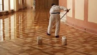 Паркетчики . Шлифовка паркета