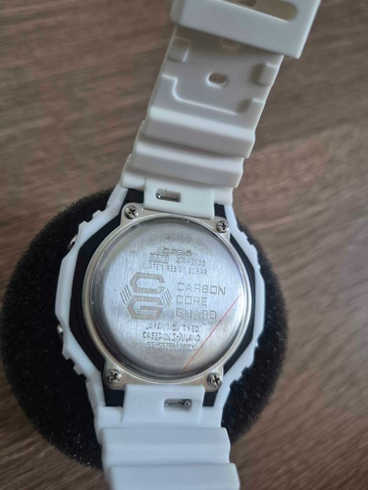 Casio G-Shock GA-2100 Custom White & Rainbow Markers