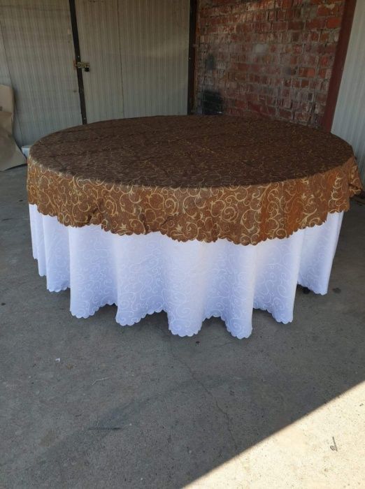 Capace, Fata (fete) de masa, rotunda, pentru sala de nunta, restaurant