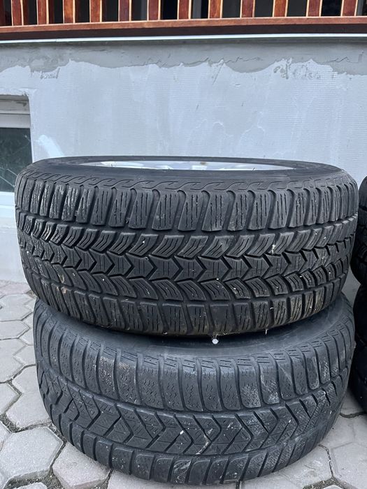 Vand set 4 jante Audi originale din aliaj + anvelope de iarnă