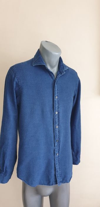 POLO Ralph Lauren Indigo Cotton Mens Size S ОРИГИНАЛ!  Мъжка Риза!
