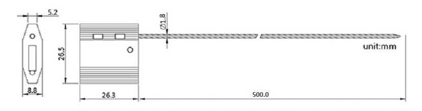 mashinalar,ombor, konteynerlar uchun muhrlar "REC 102" металл пломба