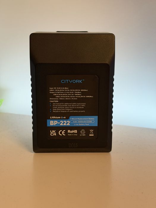 V mount батерия за камера видеозаснемане