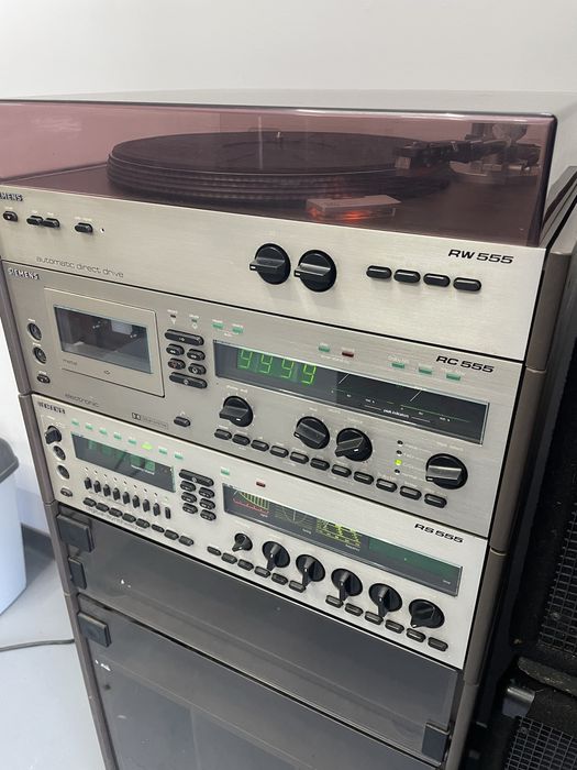 Linie audio rack siemens amplituner rs555 deck rc555 si pickup rw555