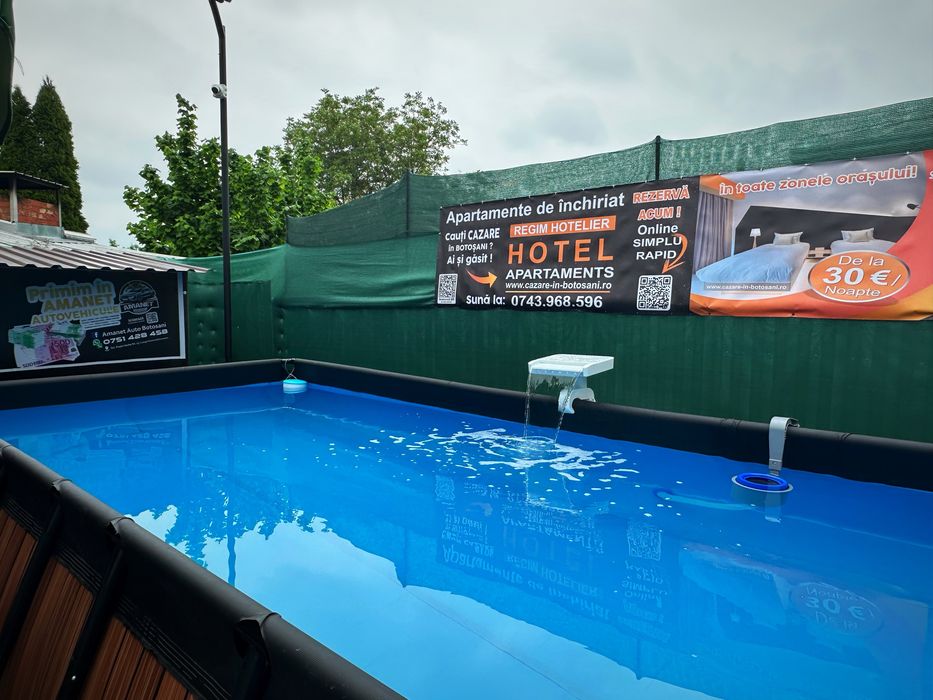 Cazare regim hotelier in apartamente utilate complet+Piscina/14 locati