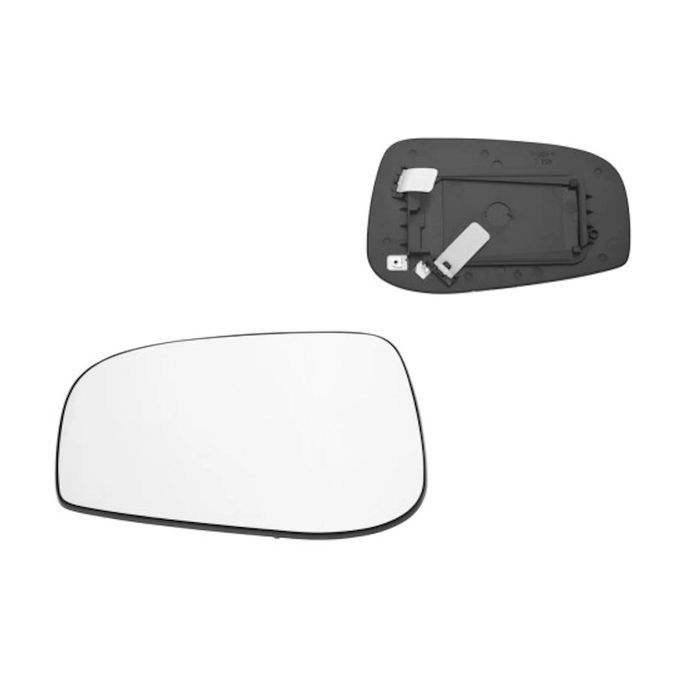 Geam oglinda exterioara cu suport fixare Volvo S60, 03.202006; S80, 2006; V70, 06.202006, partea Stanga, incalzit; sticla asferica; VS464A,