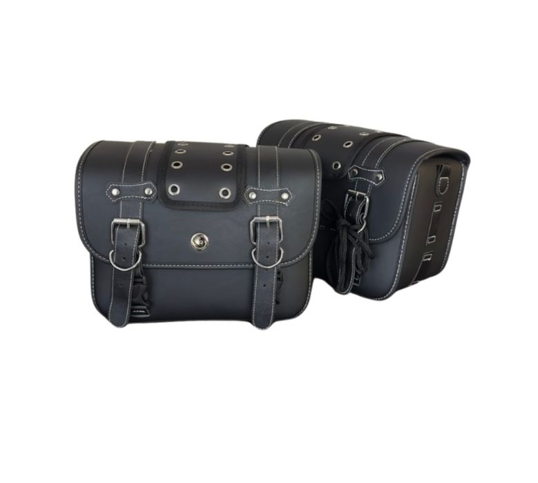 Дисаги за мотоциклет, странични раници за мотор, кожа, 30см, 2бр