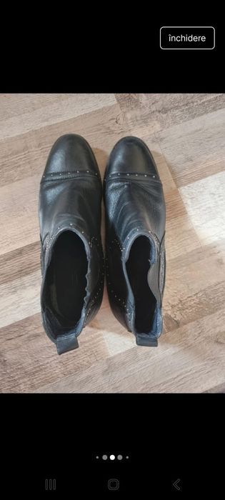 Ghete chelsea dama piele naturala