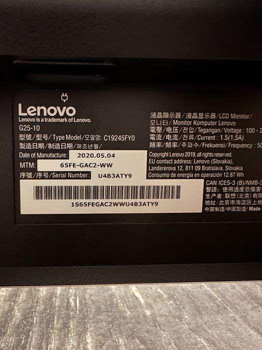 PC Lenovo Legion T530-28ICB+Monitor Lenovo 24,5”