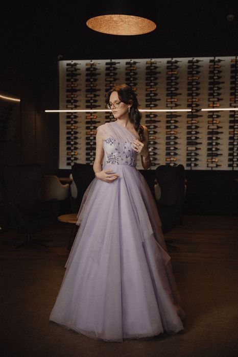 Rochie de prințesă cu corset si cerc