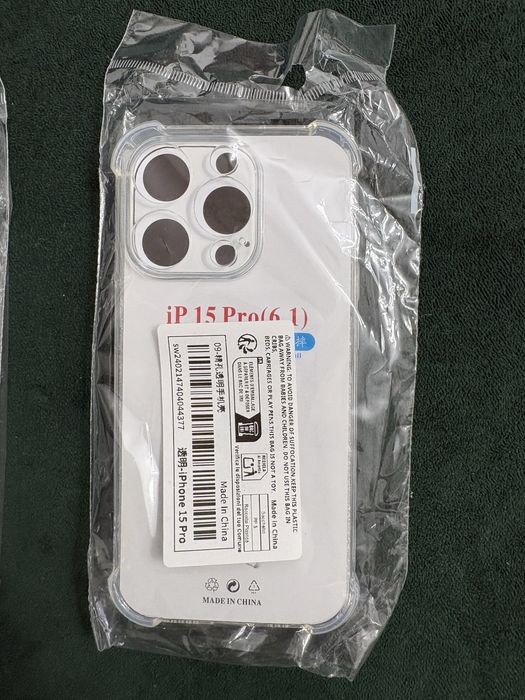 Husa  + Folie Iphone 15 Pro si Iphone 16 Pro