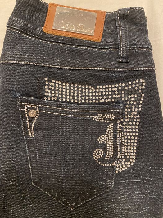 Blugi skinny cu strasuri Lois