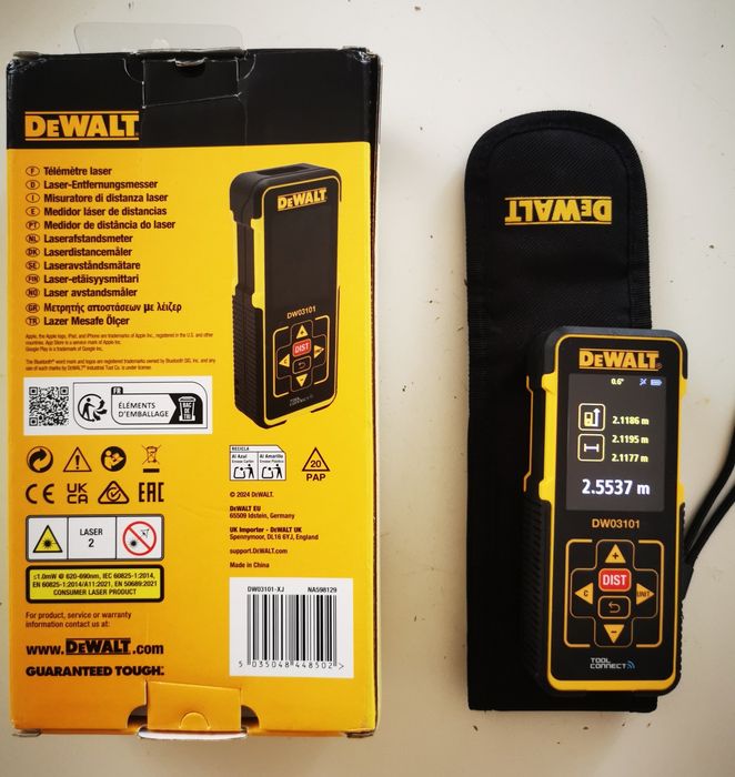 Лазерный дальномер DeWALT DW03101, дальность до 100 м