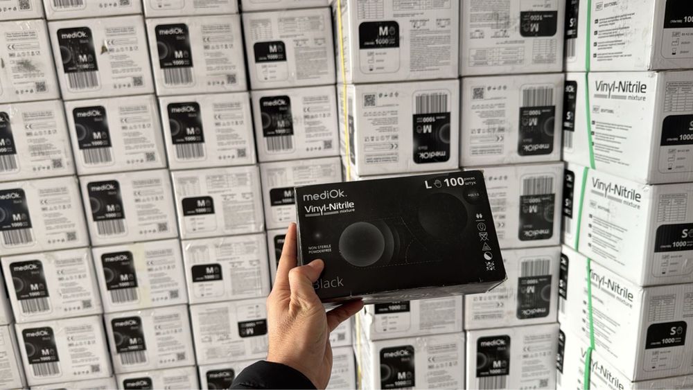 Перчатки нитрилл винил