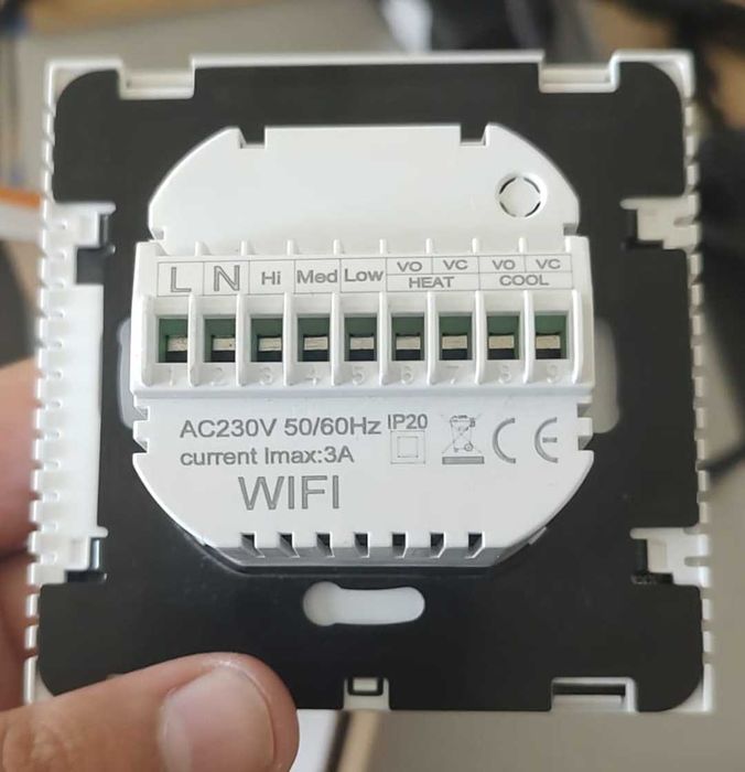 Termostat smart HYSEN HY603-WIFI-AC Tuya, ventiloconvertor