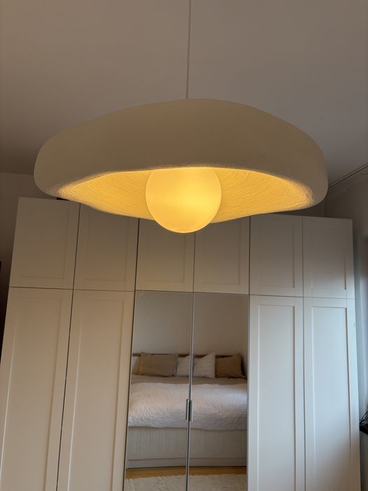 Lustra model japandi / wabi sabi facuta manual