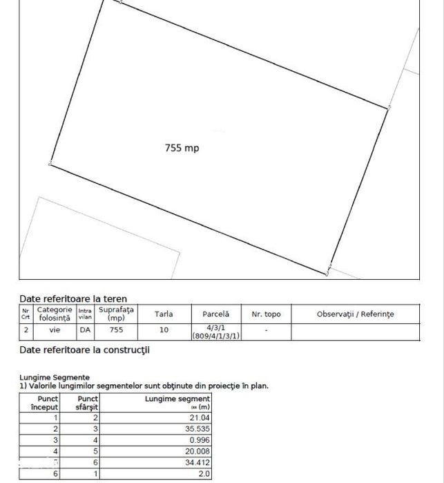 Teren intravilan, 755 mp, intrare Visan Castelul Grecilor cu Regina Ma