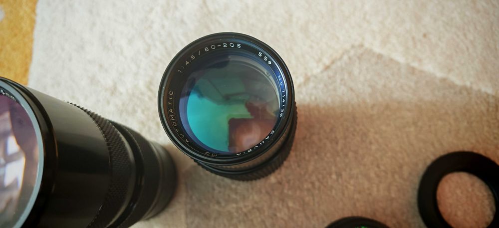 Obiective vintage montura  Pentax pk ,135mm f2,8 , 50mm f1,7, 200mm 75-205mm