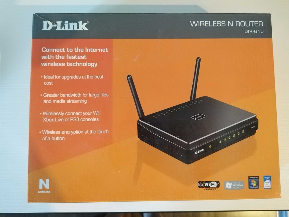 Рутер D-Link DIR-615 +подарък суич TP-Link TL-SF1008D, 200Mbps, 8Port