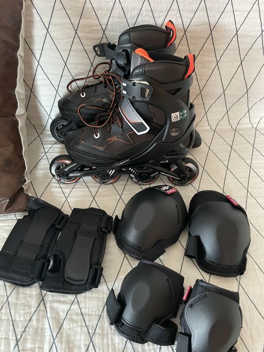 Role Oxelo reglabile 35–38 + set protecții