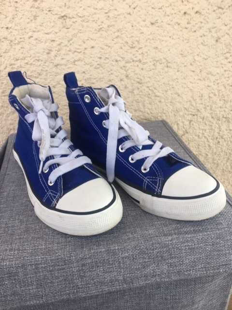 Tenisi albastri inalti, marime 36, unisex