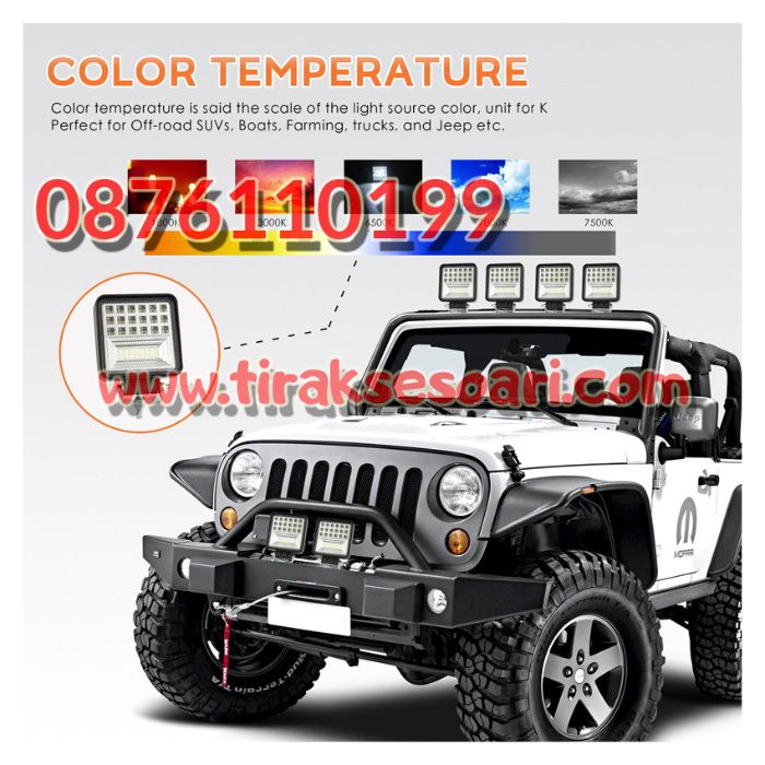 2 БРОЯ! 126W, 12-24V LED Халогени, LED фарове, диодни фарове, халогени