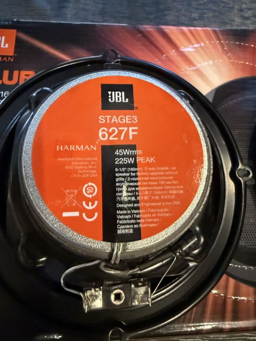 JBL Stage 3 627F 6.5 Inch 2-Way Speakers 225W