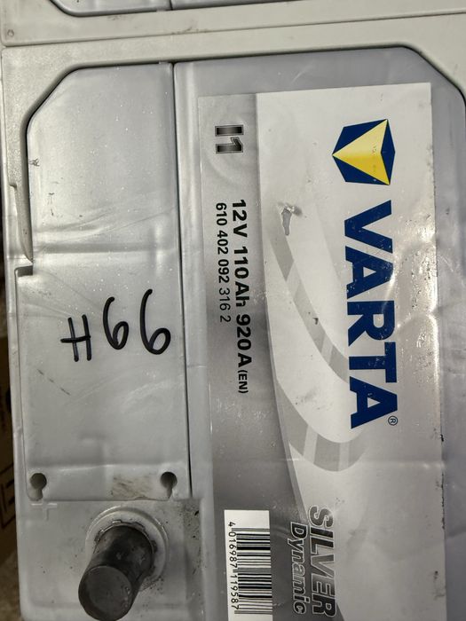 Акумулатор Varta 12V 110 ah Ампер часа ном 66 920A стартов ток