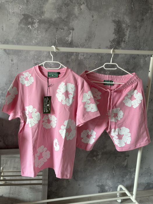 Compleu Denim Tears pink Amiri Off white