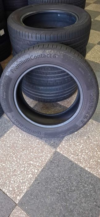 4бр. 205/55/16 Continental 6.8mm грайфер, дот 21г. Предлагаме монтаж--