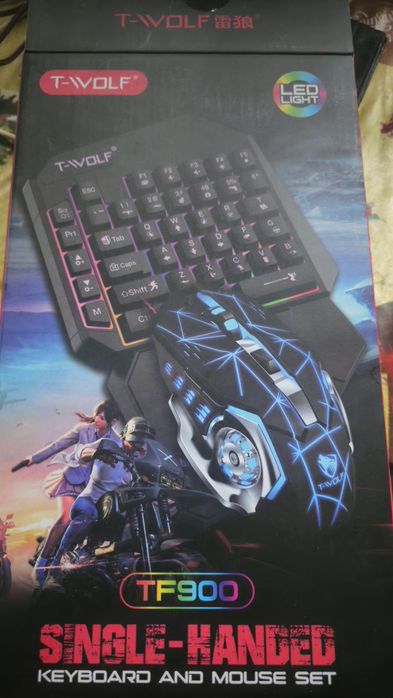 Tastatură cu mouse T Wolf