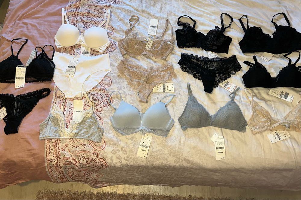 комплекти бельо сутиен бикини кърмене Oysho Guess Victoria’s secret