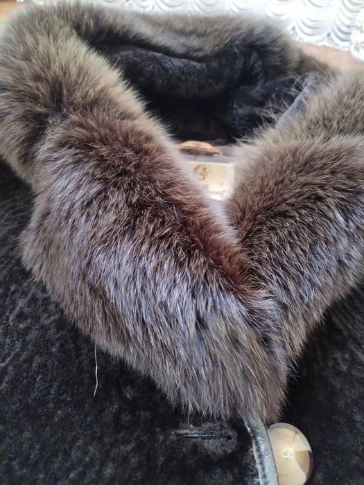 Шуба мутон с овчиной