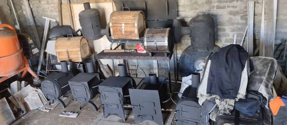 Печьбуржуйка очаг под казан