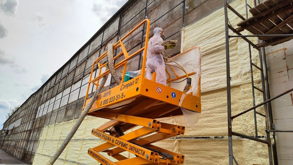 Утепление крыш, ангаров